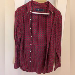 Ralph Lauren Red and Green Plaid Shirt